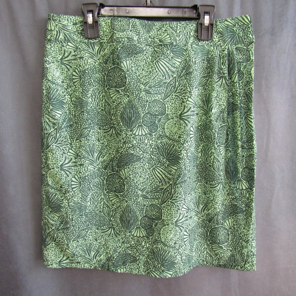 RipSkirt Hawaii Skirt Sz S Green Tropical Floral 19.5 In Length 2 Wrap Vacation - Picture 6 of 6